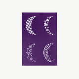 REUSABLE ADHESIVE FACE PAINT & MAKEUP STENCILS - Purple