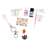 BAG CHARM KIT - Strawberry Bubble Tea