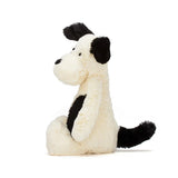 BASHFUL BLACK AND CREAM PUPPY - Small