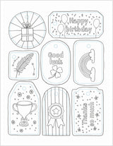 COLOUR CALM - Deluxe Adult Colouring, Greeting Cards & Gift Tags