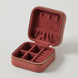 AMBROSIA SQUARE JEWELLERY CASE - Crimson