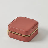 AMBROSIA SQUARE JEWELLERY CASE - Crimson