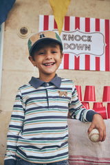 MULTI STRIPE HIDING HUX POLO