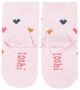 ORGANIC SOCKS ANKLE - Jacquard Hearts