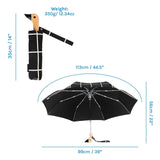 DUCK UMBRELLA COMPACT - Black Grid
