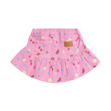 PINK FRUIT EMOJI FRILLY SKIRT