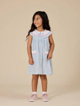SAILOR STRIPE LUCY COLLARED DRESS