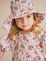 STRAWBERRY GARDEN TIERED SMOCK DRESS