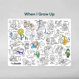 WHEN I GROW UP ABC Classic Colouring & Doodle Mat