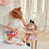 WOODEN DOLL HIGH CHAIR