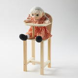 WOODEN DOLL HIGH CHAIR
