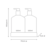 WASH & LOTION DUO + TRAY - Apricot & Sweet fig