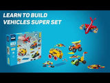 LEARN TO BUILD - VEHICLES SUPER SET