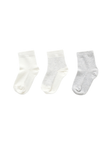 3 SOCK PACK - Pale Grey