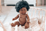 AFRICAN BABY GIRL DOLL - FAITH SHORT HAIR 34cm