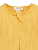 RIB ZIP GROWSUIT - Golden