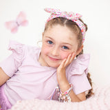 'I' PINK GLITTER INITAL Necklace