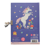 LOCKABLE DIARY - Unicorn Rainbows
