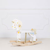 PETILOU TRADITIONAL ROCKING UNICORN CAROUSEL