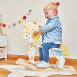 PETILOU TRADITIONAL ROCKING UNICORN CAROUSEL