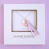 'Q' PINK GLITTER INITAL Necklace