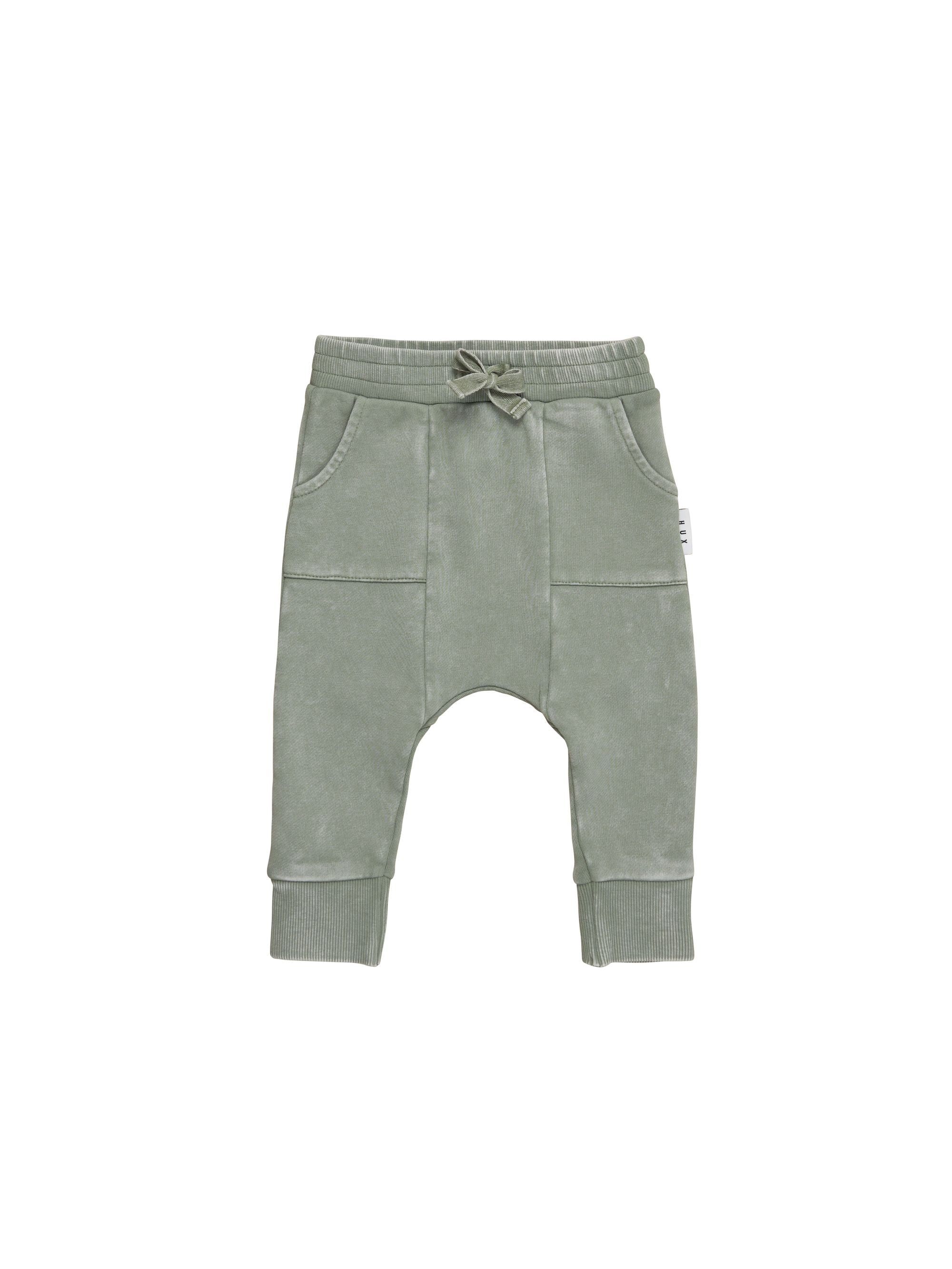 Vintage Grey Dino Drop Crotch Pant Washed Grey