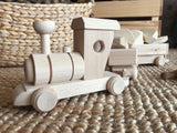 WOODEN TOY CARGO TRAIN SET - Pearl