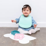 CATHCIE BIBS™ - Mint + Grey