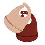 CATHCIE BIBS™ - Rust + Beige