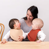 CATHCIE BIBS™ - Rust + Beige