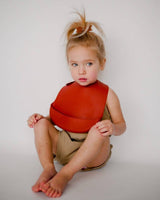 CATHCIE BIBS™ - Rust + Beige