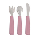 TODDLER FEEDIE™ cutlery set - Dusty Rose