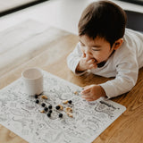 INTO THE WILD ABC Animal Theme Classic Colouring & Doodle Mat