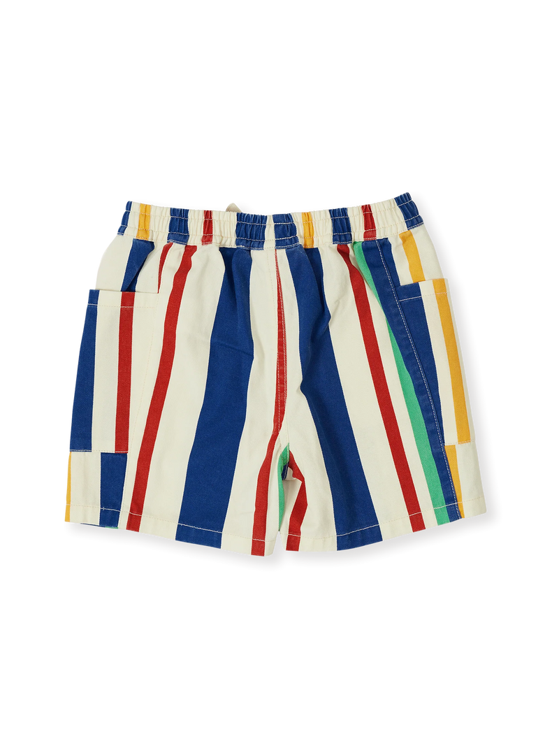 90's BOLD STRIPE NOAH DENIM POCKET SHORTS