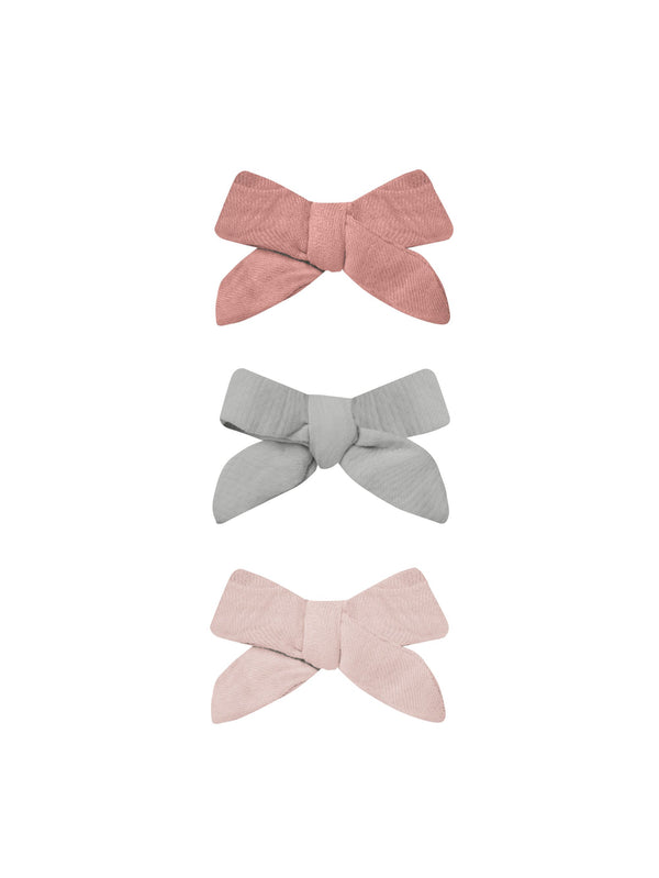 BOW CLIP SET - Lipstick, Sky, Bubblegum