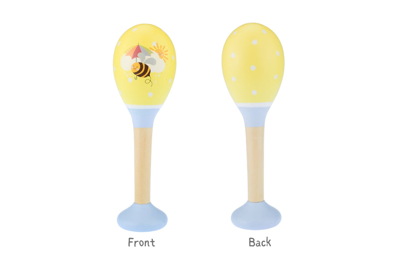 BUZZY DAYS BEE MARACA & BELLSTICK SET