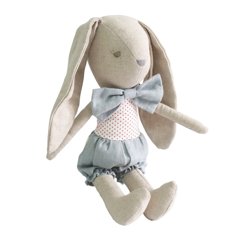 BABY BOY BUNNY GREY RED - 26cm