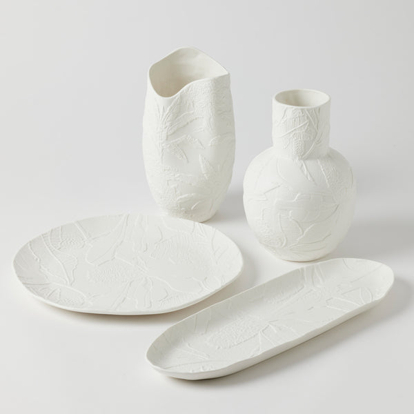 BANKSIA ORGANIC VASE – White