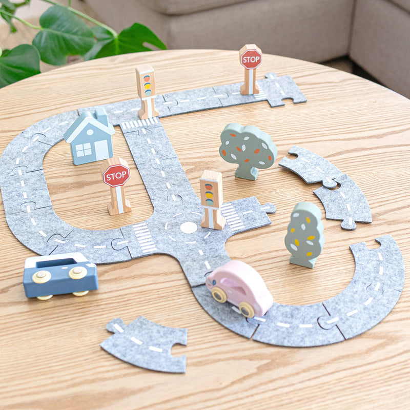 CAR TRACK PUZZLE with Cars