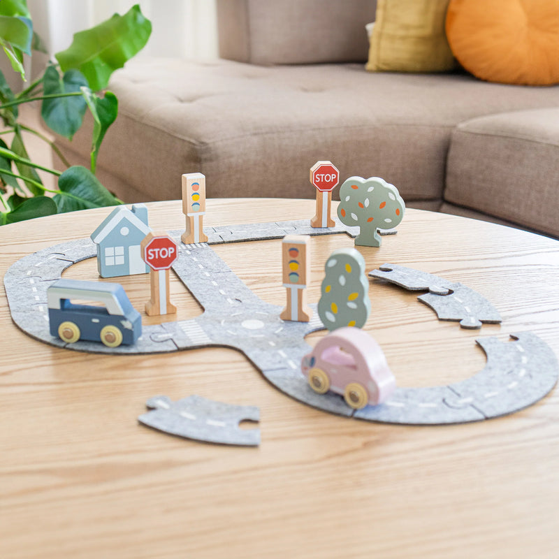 CAR TRACK PUZZLE with Cars