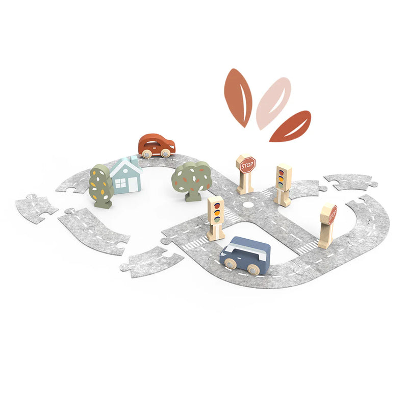 CAR TRACK PUZZLE with Cars
