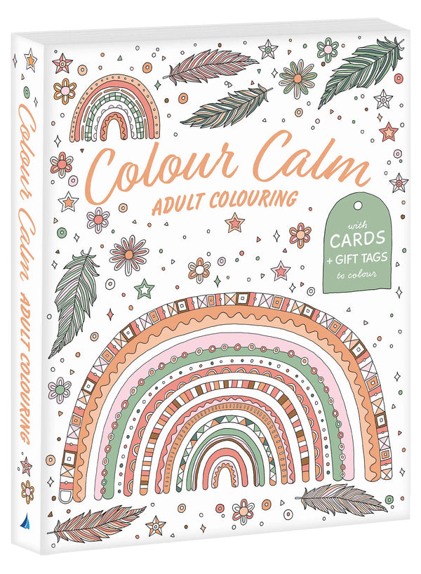 COLOUR CALM - Deluxe Adult Colouring, Greeting Cards & Gift Tags