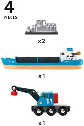CONTAINER SHIP AND CRANE WAGON