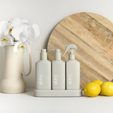 DISHWASHING LIQUID, HAND WASH & BENCH SPRAY + TRAY, PREMIUM KITCHEN TRIO