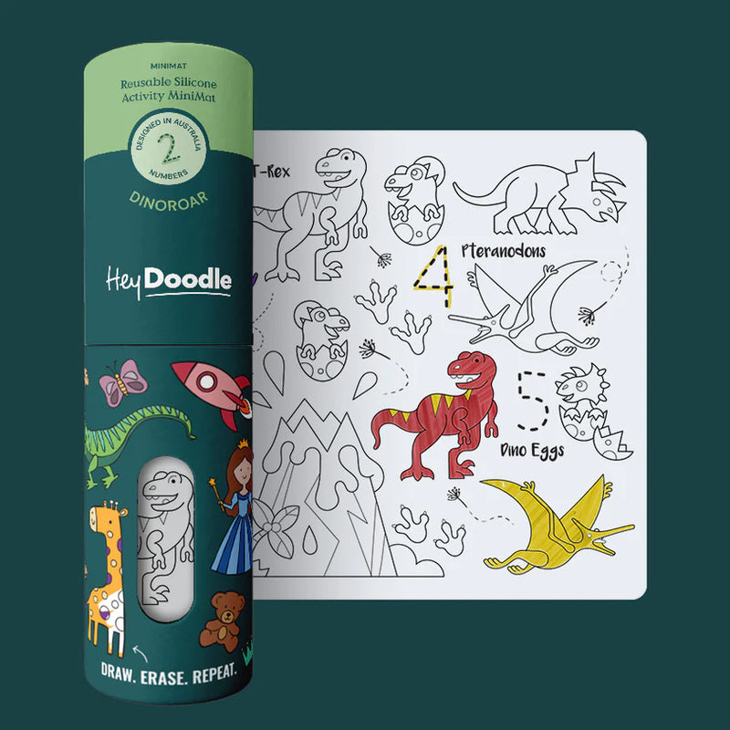 DINOROAR Mini Colouring & Doodle Mat