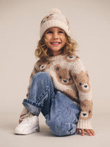 ECRU HUXBEAR KNIT BEANIE