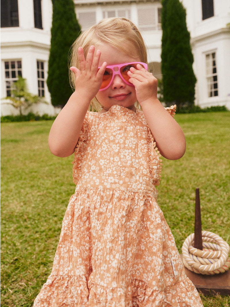 FLORAL WARM GLOW DRESS
