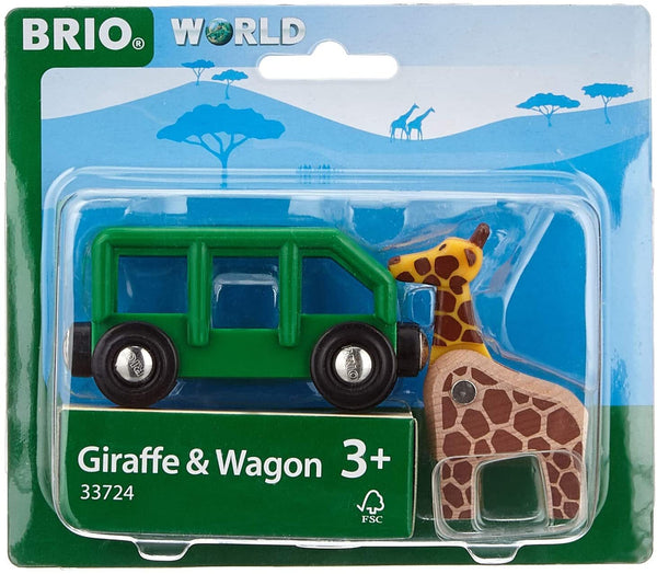 GIRAFFE AND WAGON
