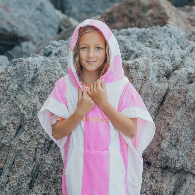 HOODED TOWEL Candy Stripe