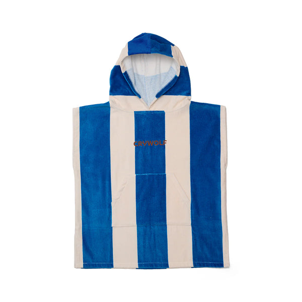 HOODED TOWEL Deep Sea Stripe